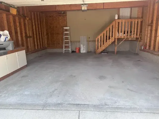 After: Renovation packaging and offcuts cleared out of a double garage